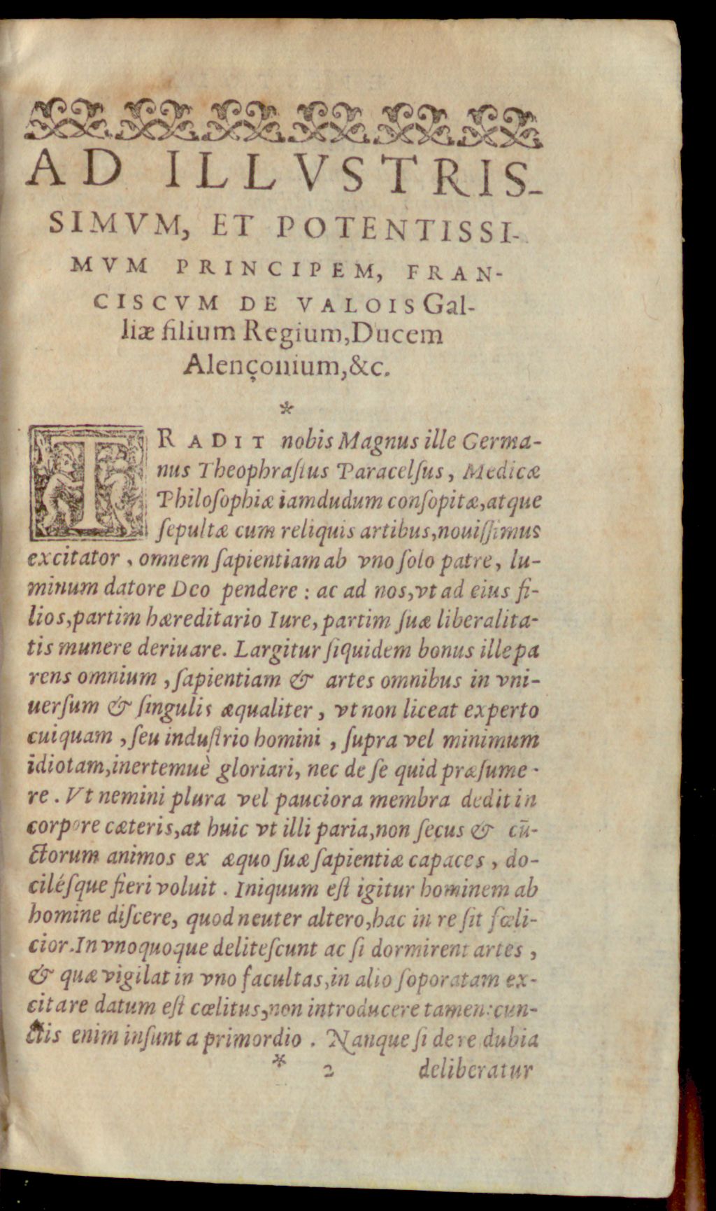Cover of Theophrasti Germani, Paracelsi, Medicorum Et Philosophorum omnium, in universum facile Principis De restituta utriusque Medicinae vera Praxi. Liber primus