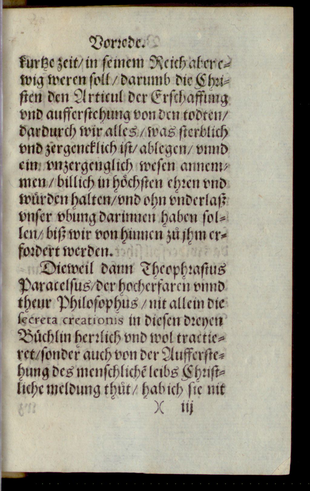 Cover of Drey Tractat Ph. Theophrasti Paracelsi ... 1. de generatione hominis, 2. De massa corporis humani, 3. de secretis creationis