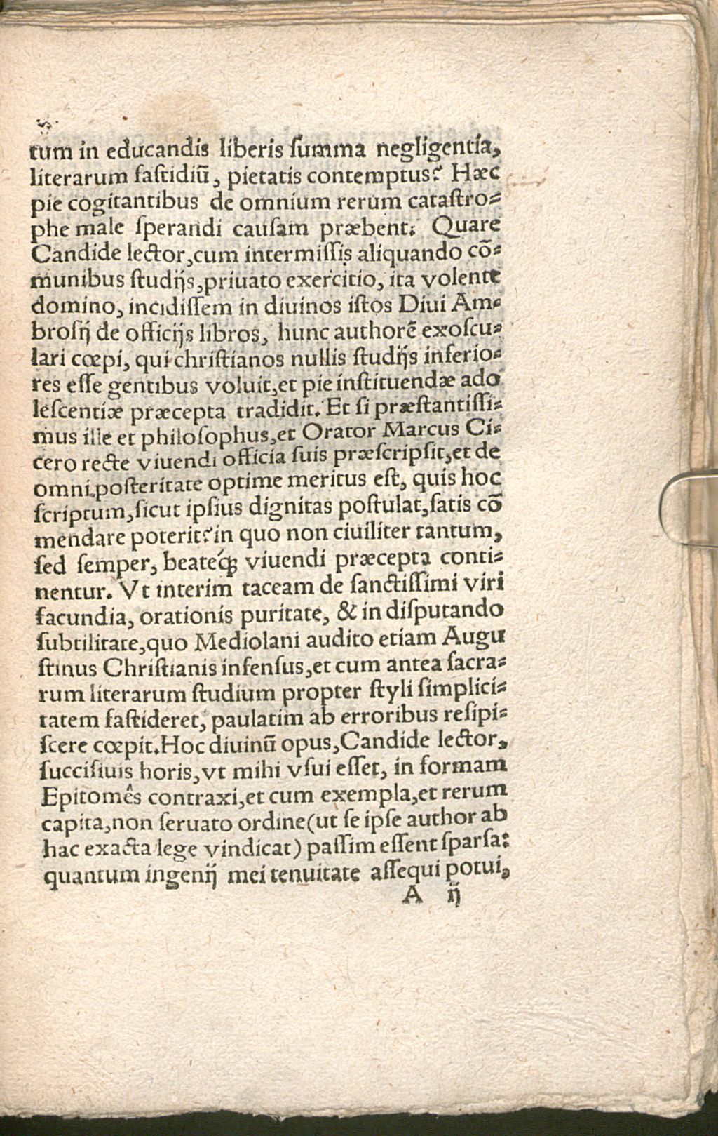 Cover of Epitome officiorum Divi Ambrosii Episcopi Mediolanensis