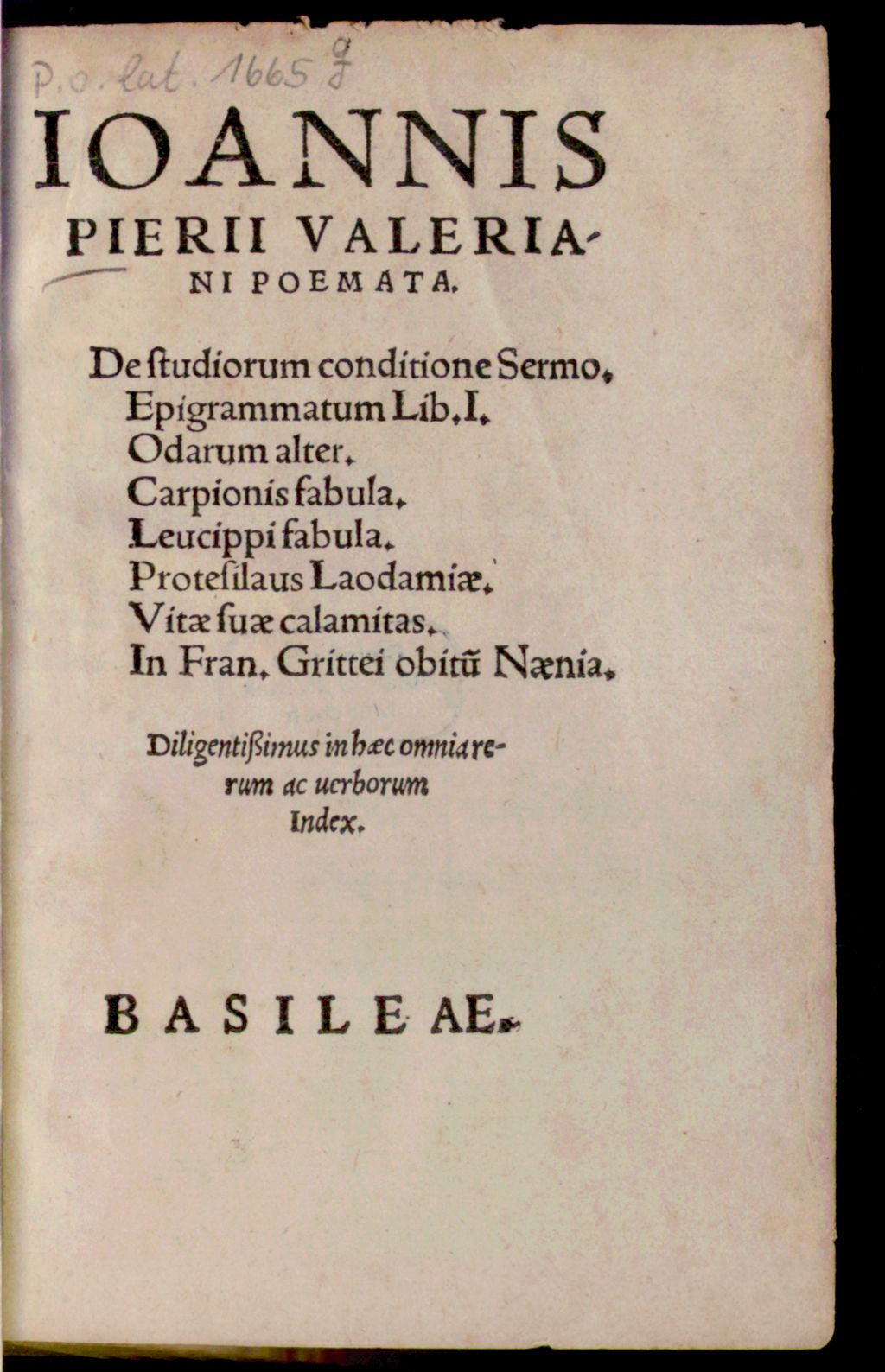 Cover of Poemata