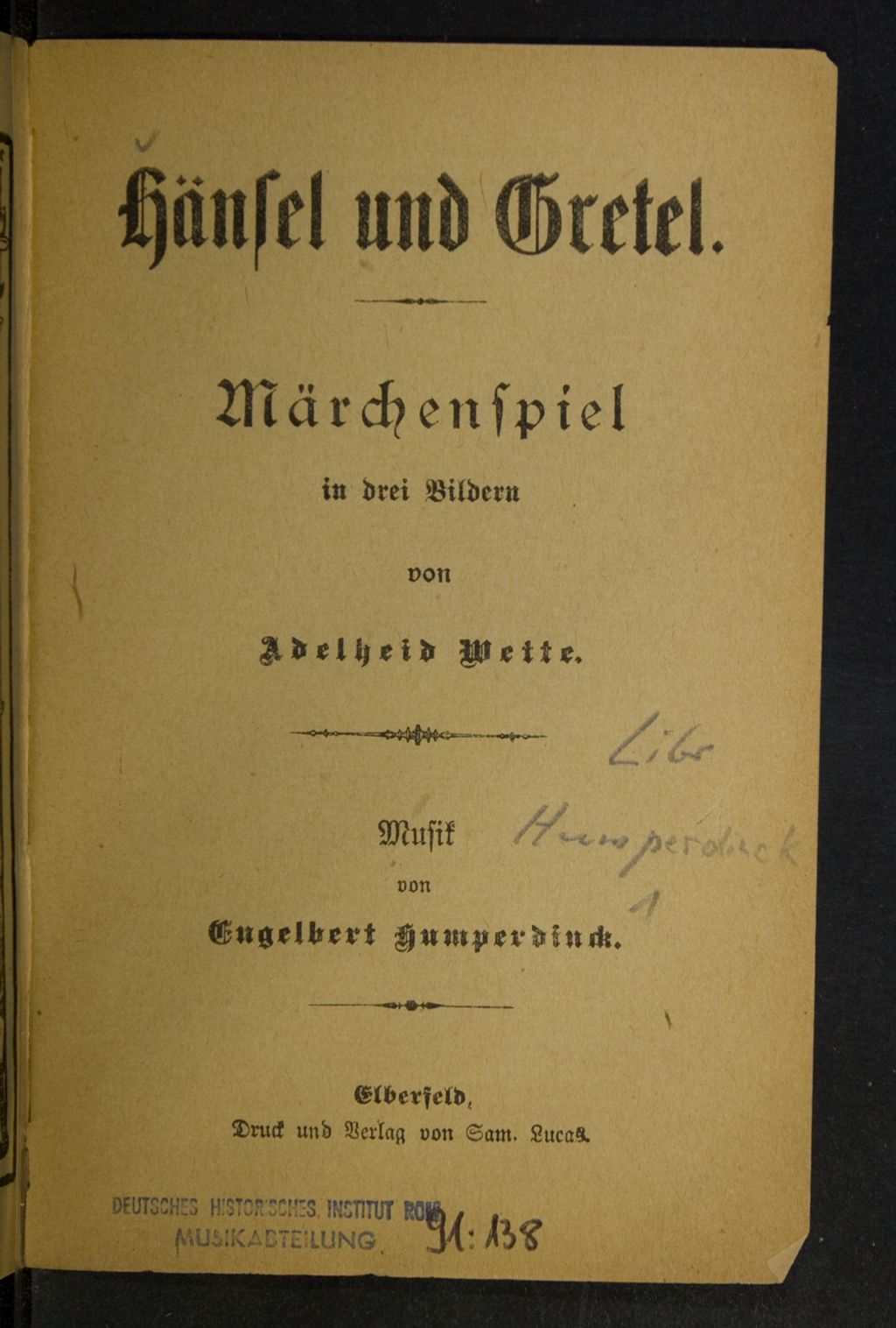 Cover of Hänsel und Gretel