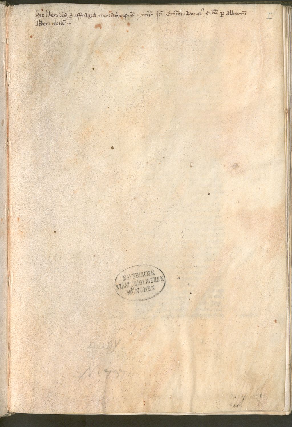 Cover of Suffragia monachorum - BSB Clm 14337