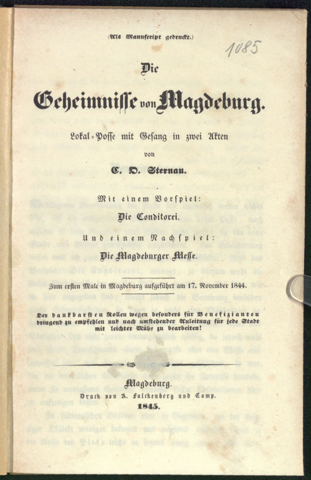 Cover of Die Geheimnisse von Magdeburg