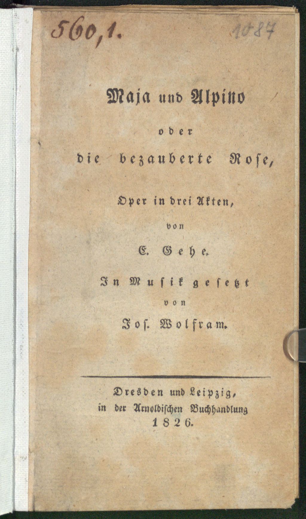 Cover of Maja und Alpino oder die bezauberte Rose