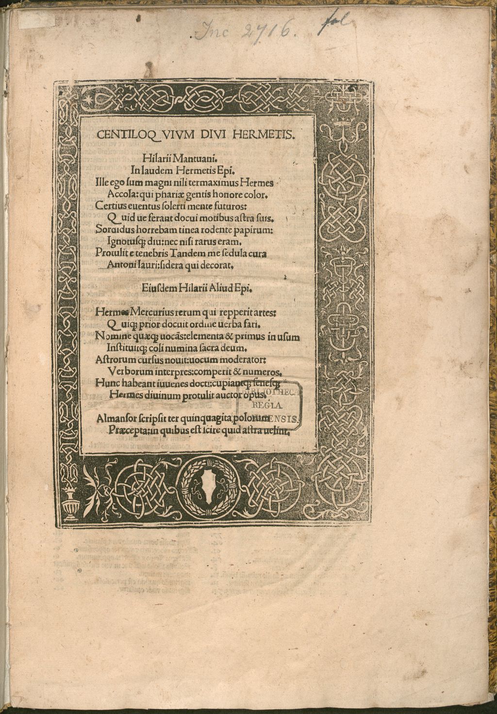 Cover of Centiloquium