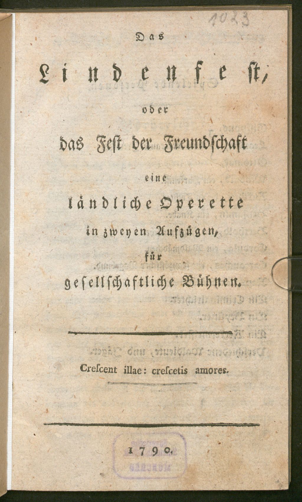 Cover of Das Lindenfest, oder das Fest der Freundschaft