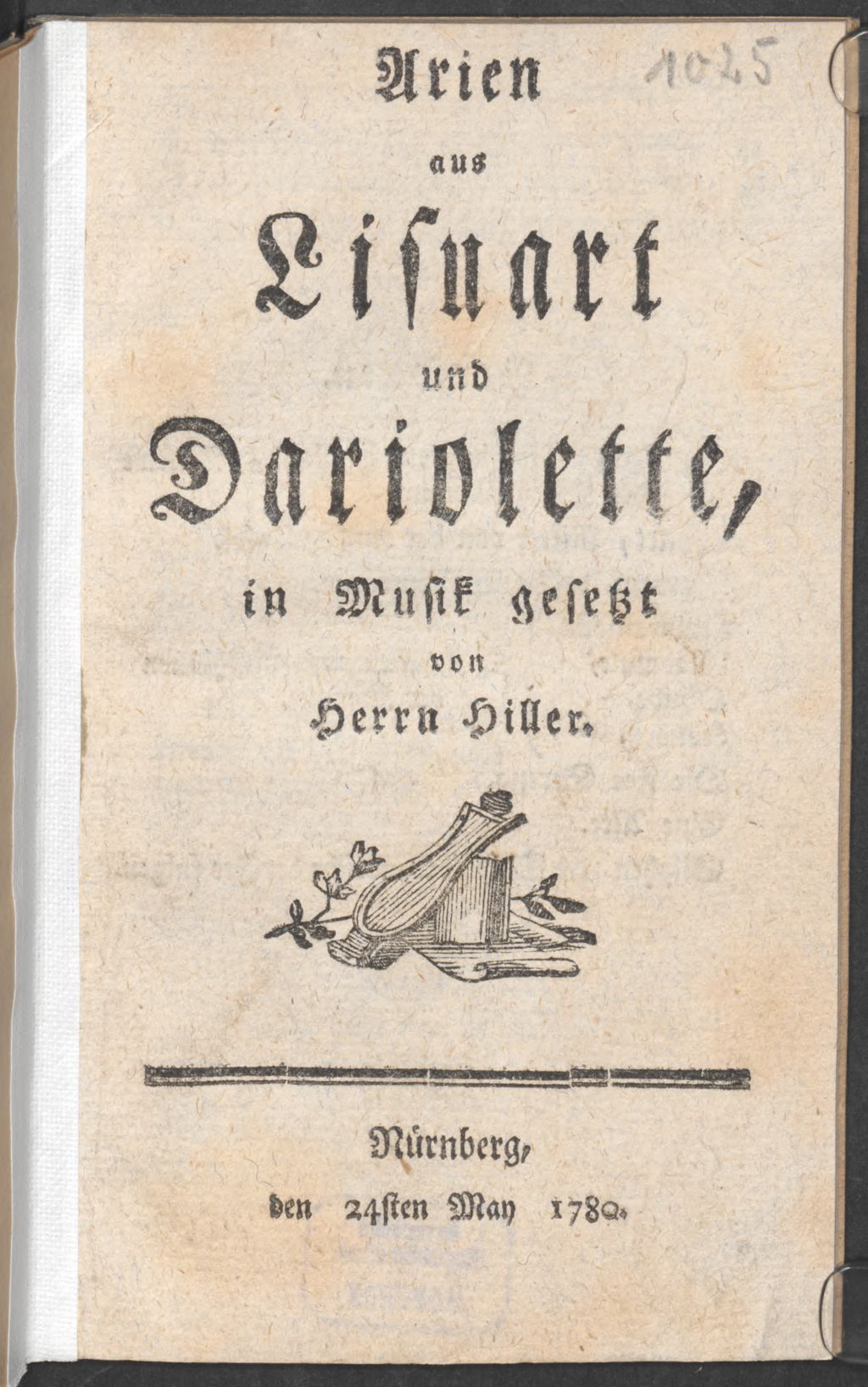 Cover of Arien aus Lisuart und Dariolette