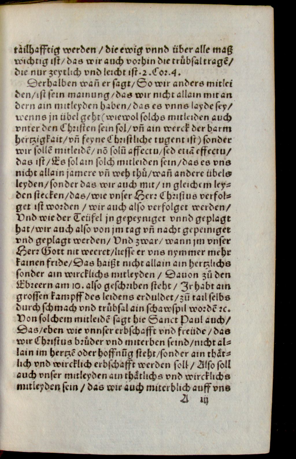 Cover of Ein Christlicher schöner trost inn allerlay leyden vn[d] trübsal, aus dem Achten Capitel zun Römern, sampt der außlegung des Euangelion auff den Vierdten Sontag nach Trinitatis