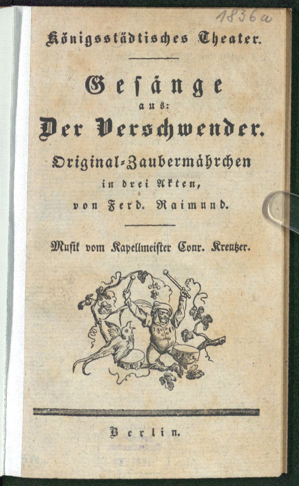 Cover of Gesänge aus: Der Verschwender