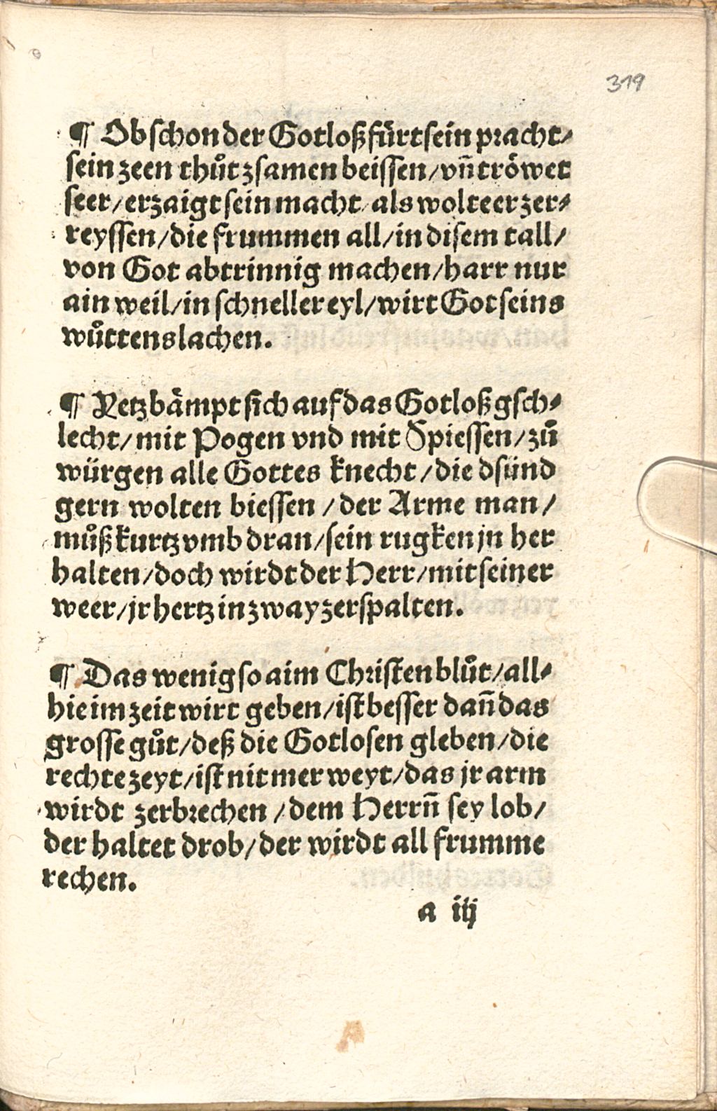 Cover of Der XXXVII psalm Dauid. Noli Emulari [et]c. Von dem Vrtayl Gottes über die Gottlosen, Auch von der zeytlichen vnd ewigen belonung der Gotsäligen