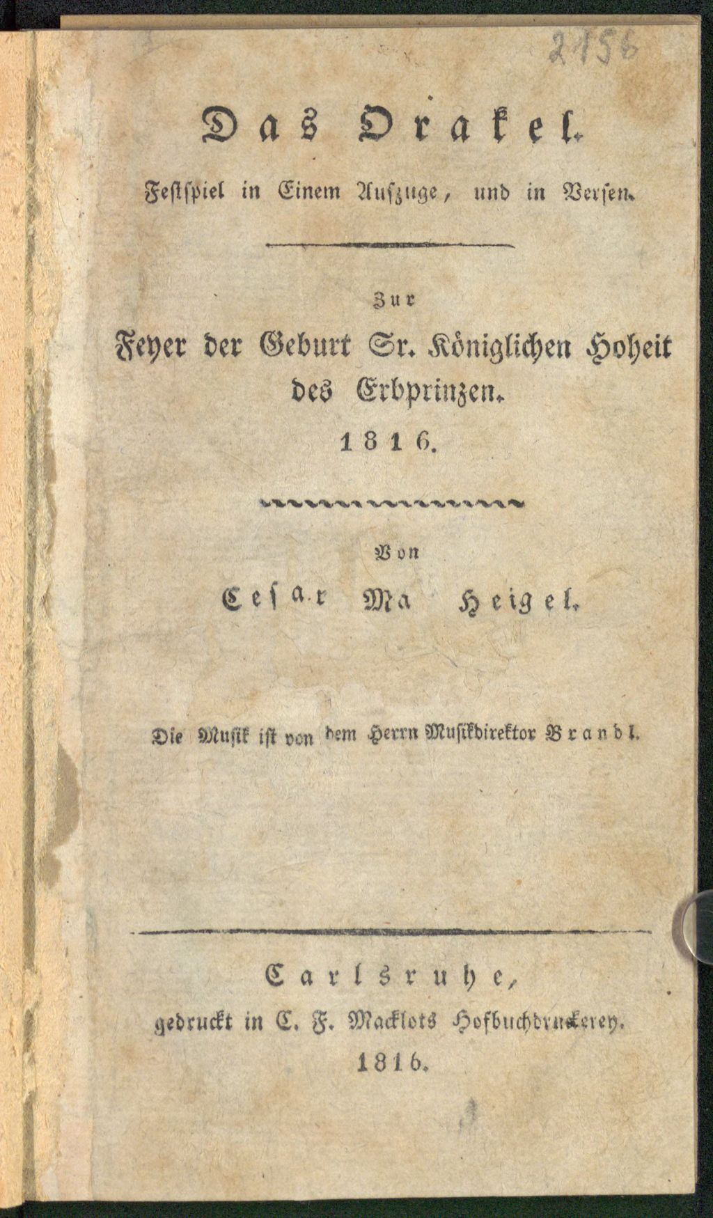 Cover of Das Orakel