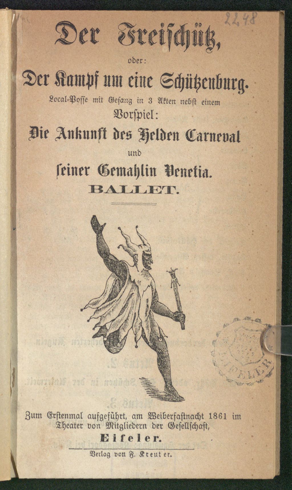 Cover of Der Freischütz, oder: Der Kampf um eine Schützenburg