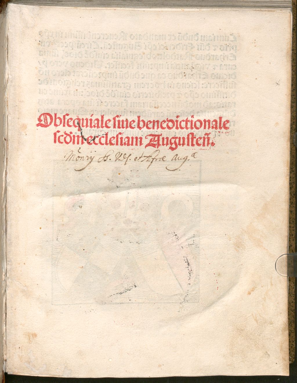 Cover of Obsequiale Augustense
