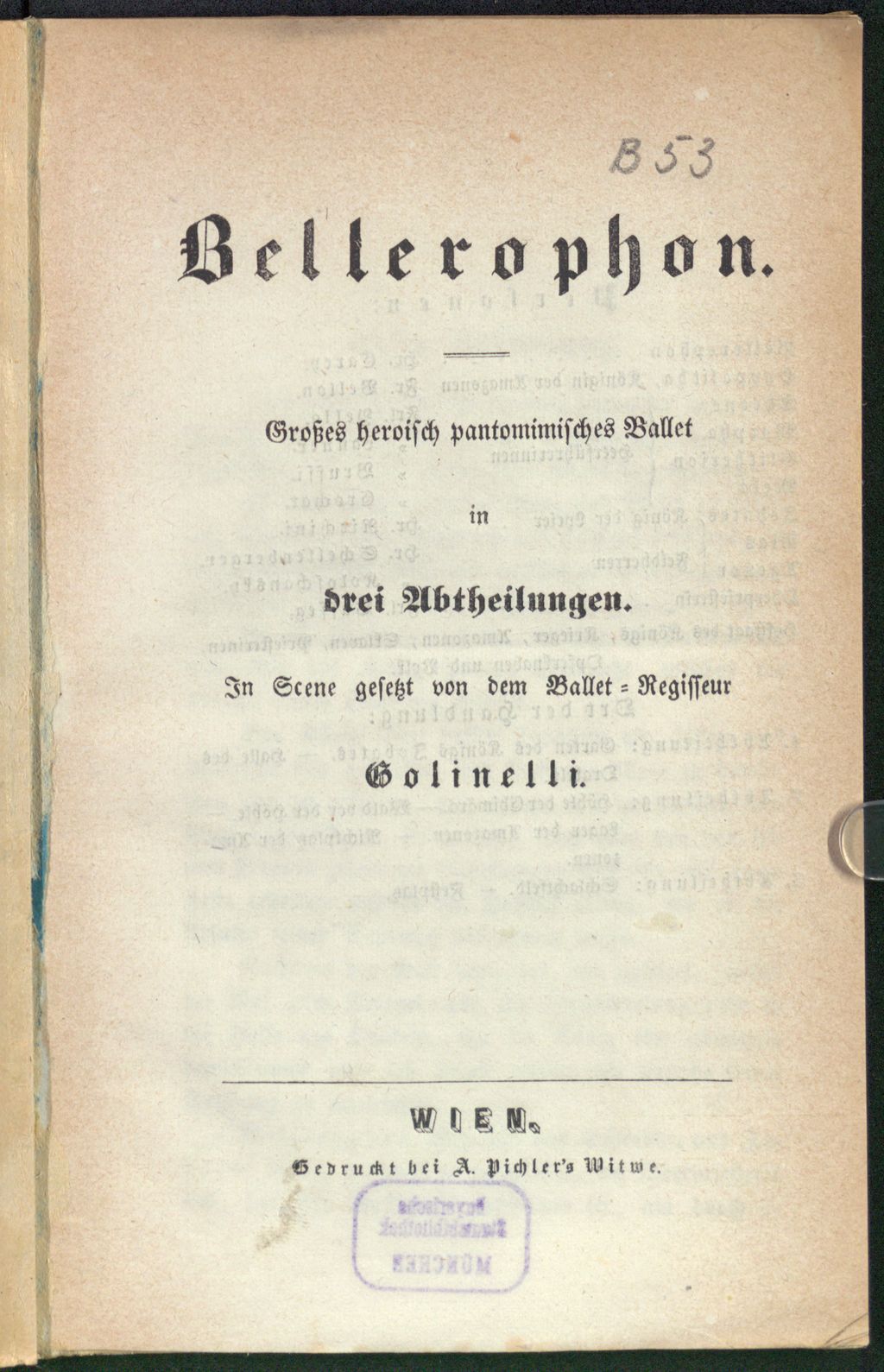 Cover of Bellerophon