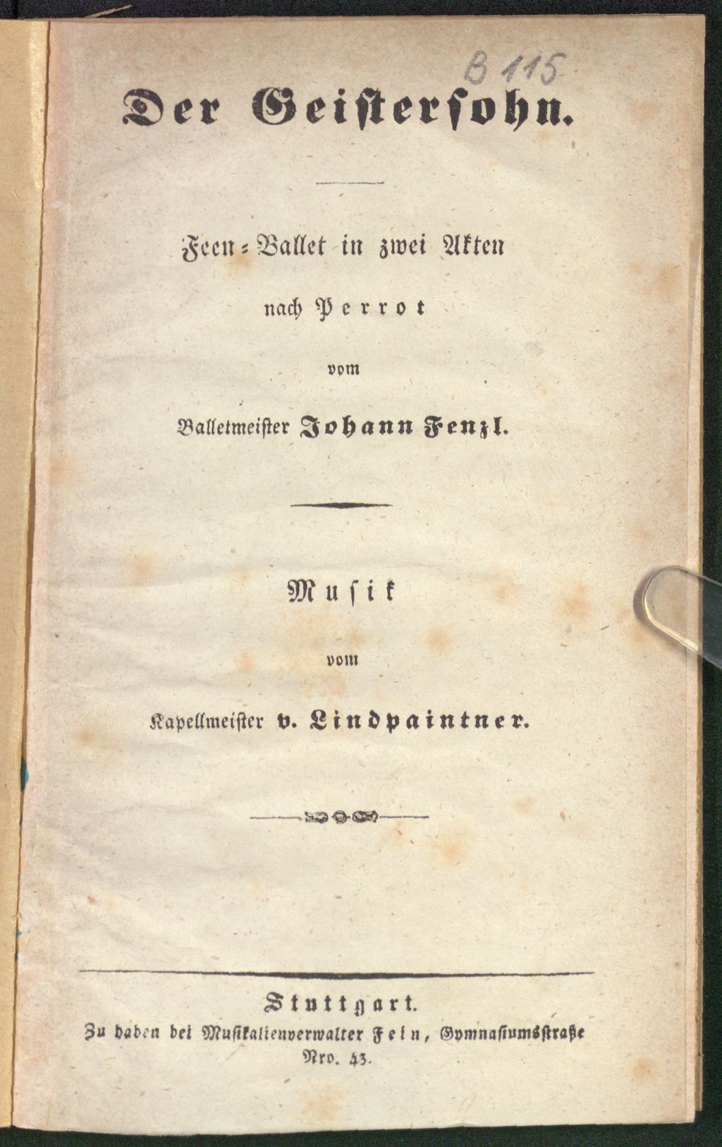 Cover of Der Geistersohn