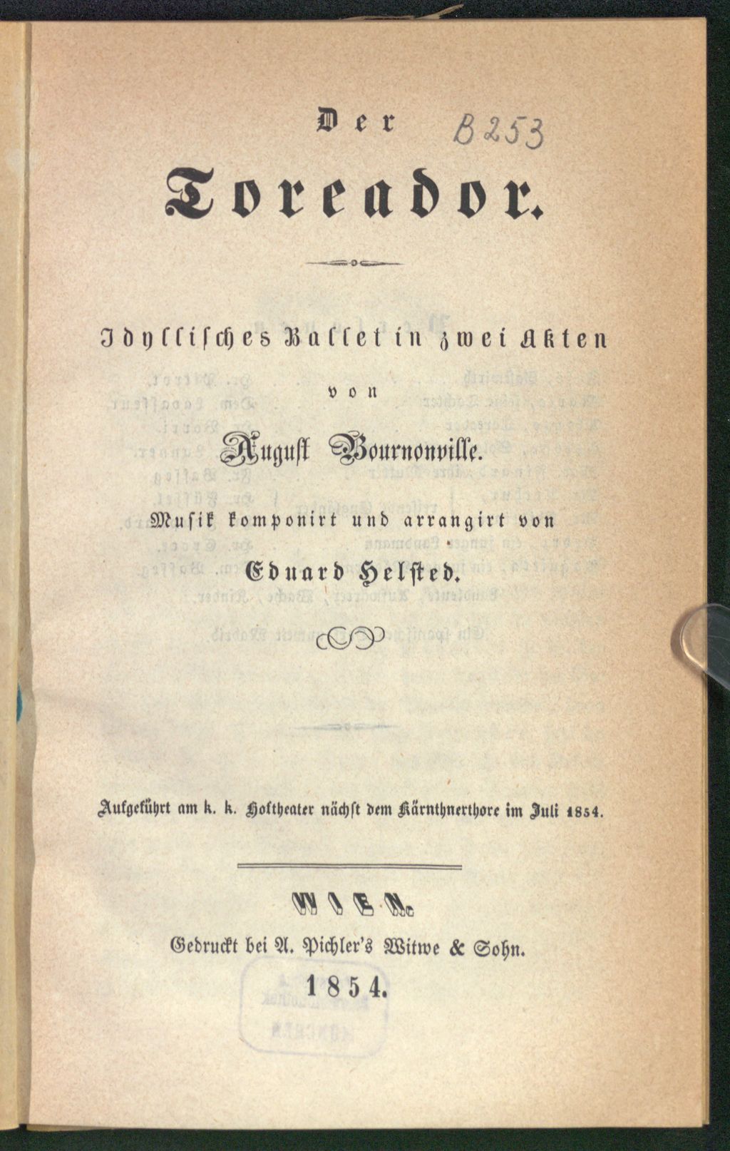 Cover of Der Toreador