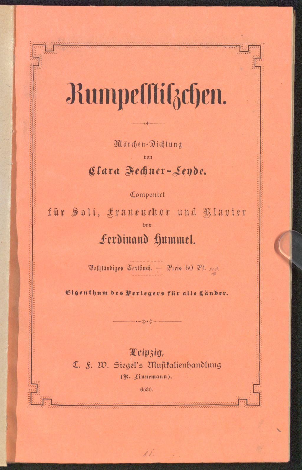 Cover of Rumpelstilzchen