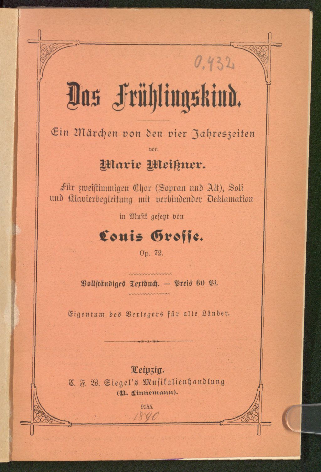 Cover of Das Frühlingskind