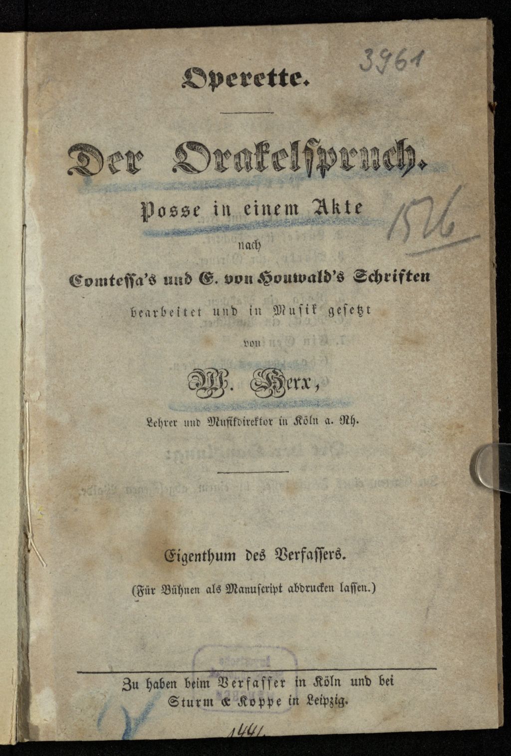 Cover of Der Orakelspruch