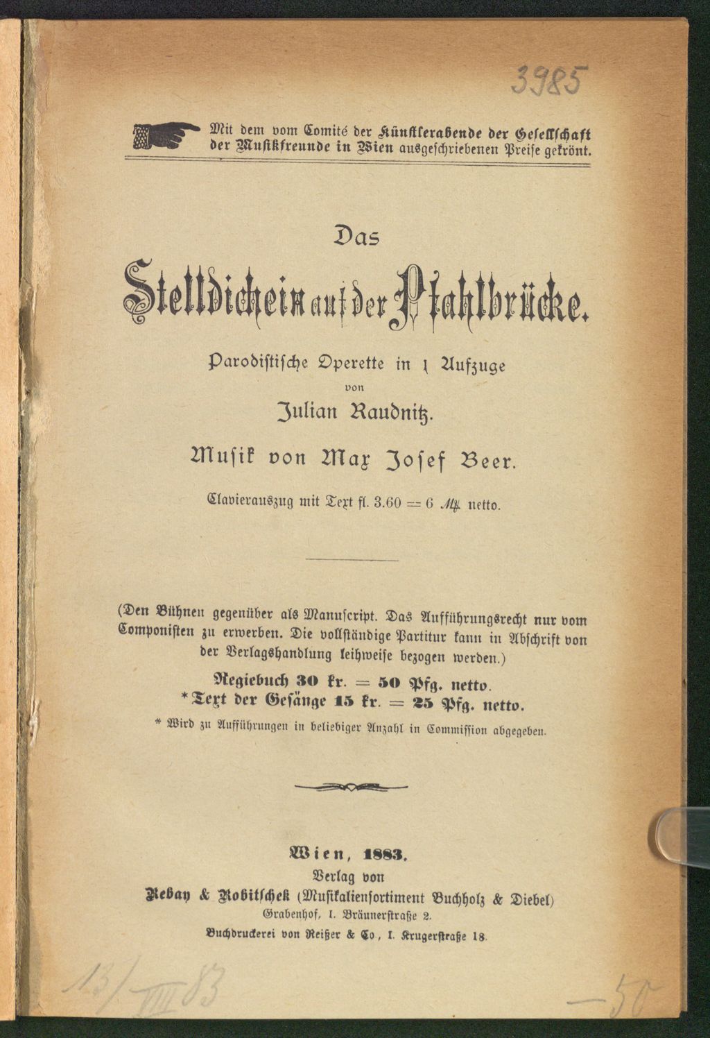 Cover of Das Stelldichein auf der Pfahlbrücke