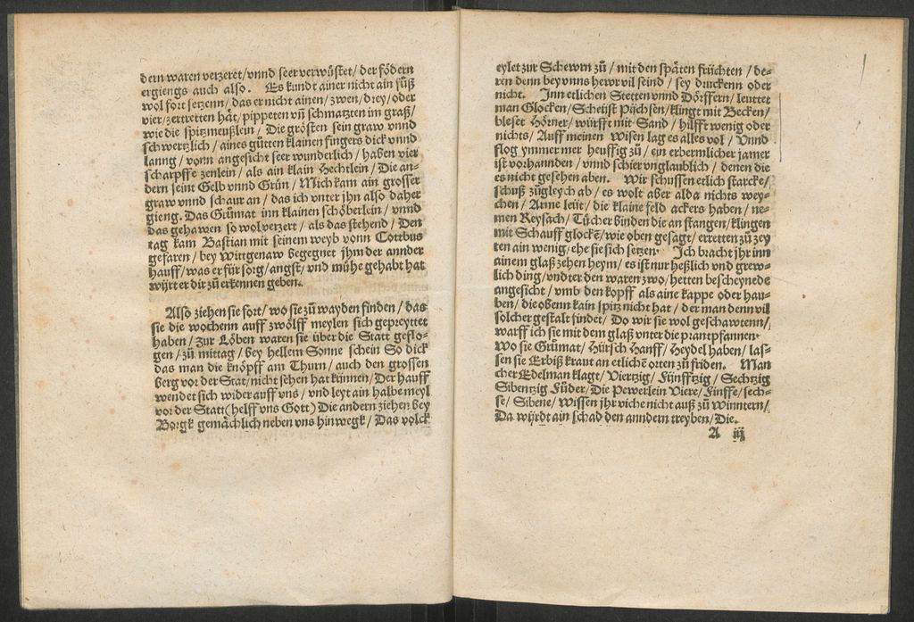 Cover of Warhafftige und erschrockenliche Newe Zeyttung, inn Schlesien geschehen inn disem XXXXII. Jar am Tag der Hymmelfart Marie, von unerhörten Hewschrecken