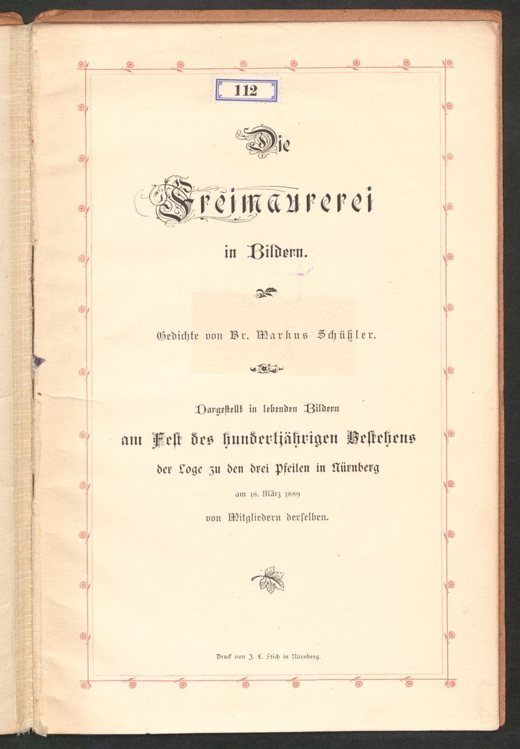 Cover of Die Freimaurerei in Bildern