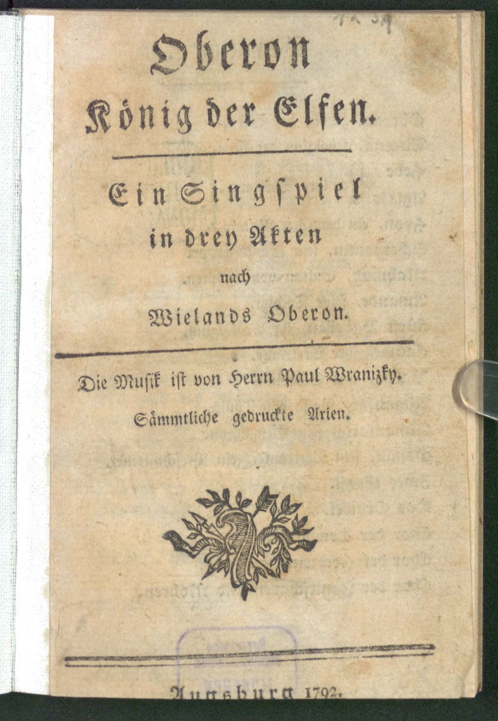 Cover of Oberon König der Elfen