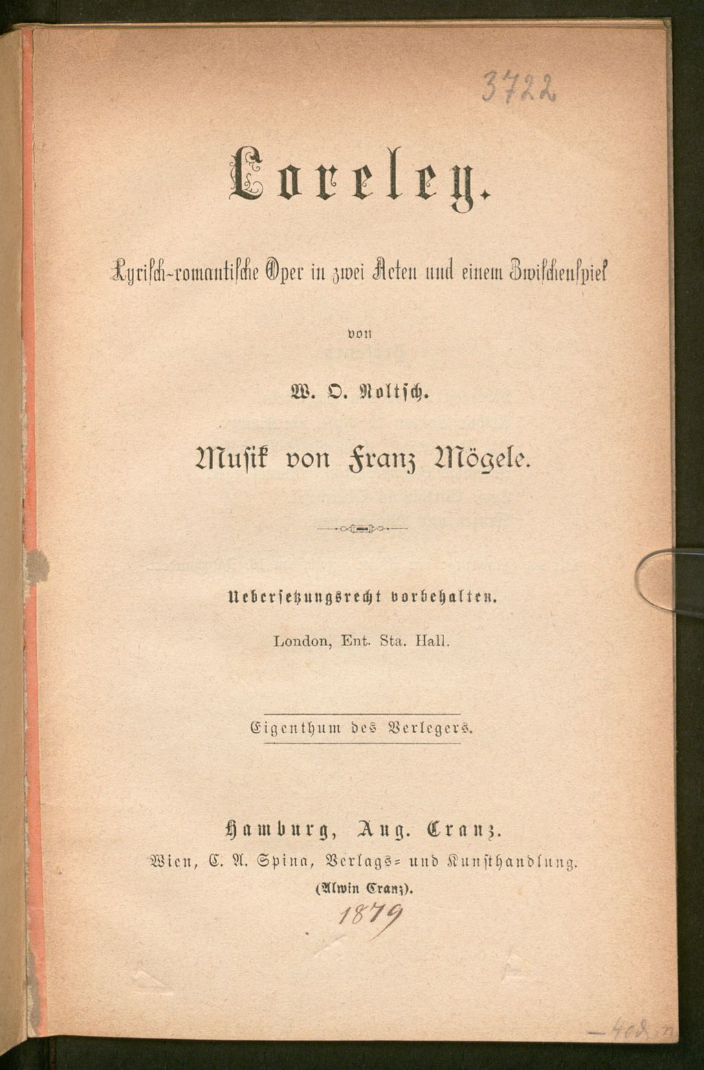 Cover of Loreley