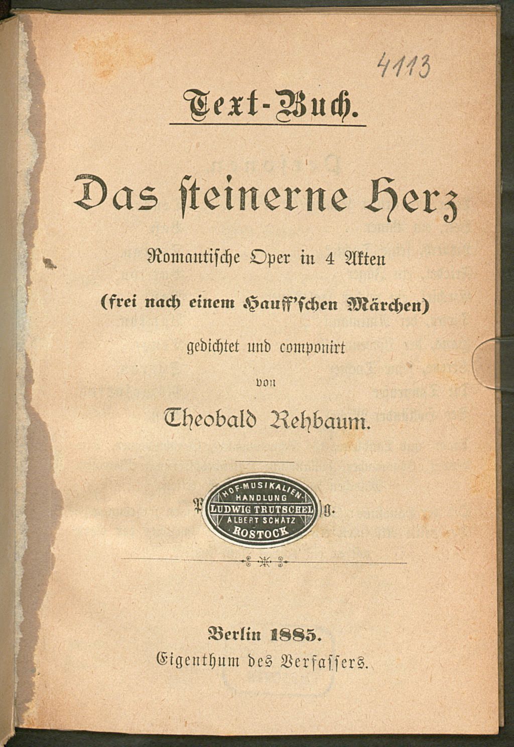 Cover of Das steinerne Herz