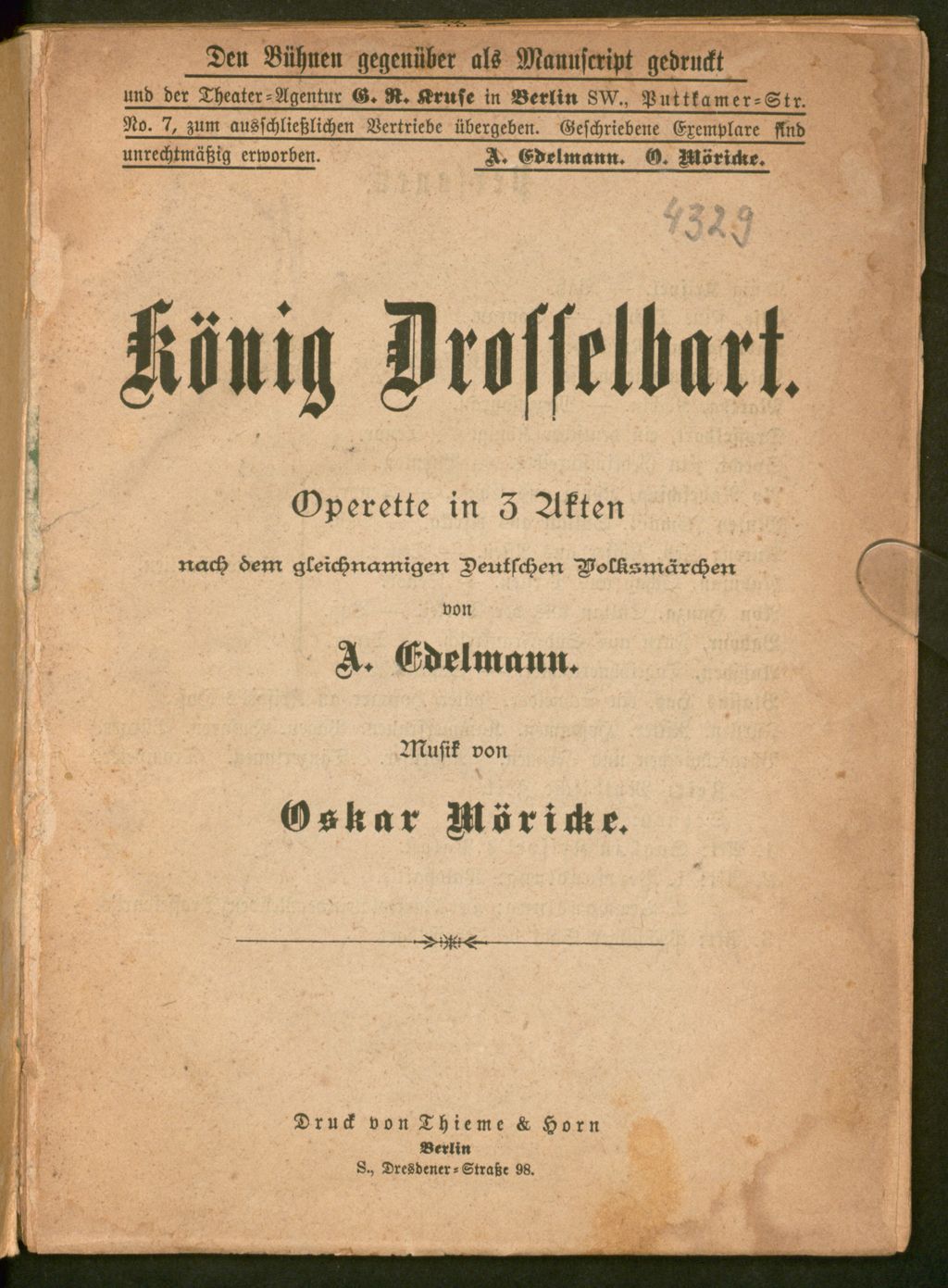Cover of König Drosselbart