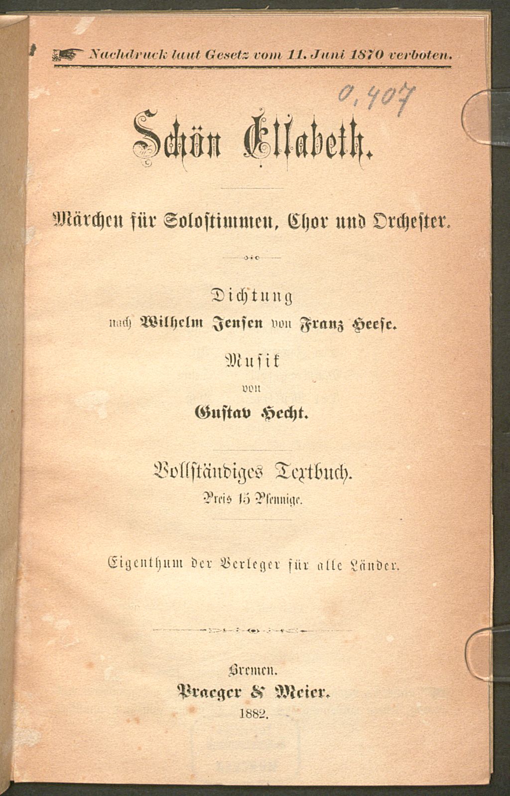 Cover of Schön Elsabeth