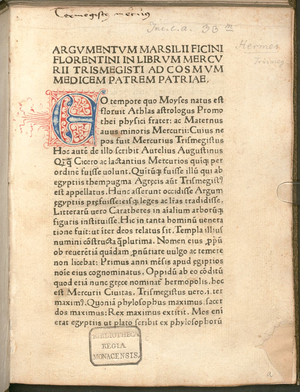 Cover of Pimander de potestate et sapientia dei
