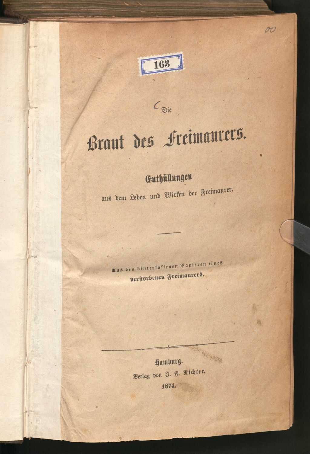 Cover of Die Braut des Freimaurers