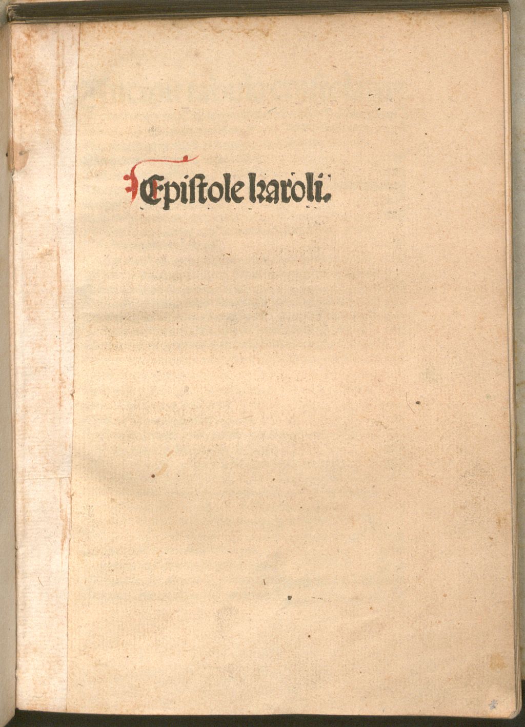 Cover of Epistole karoli