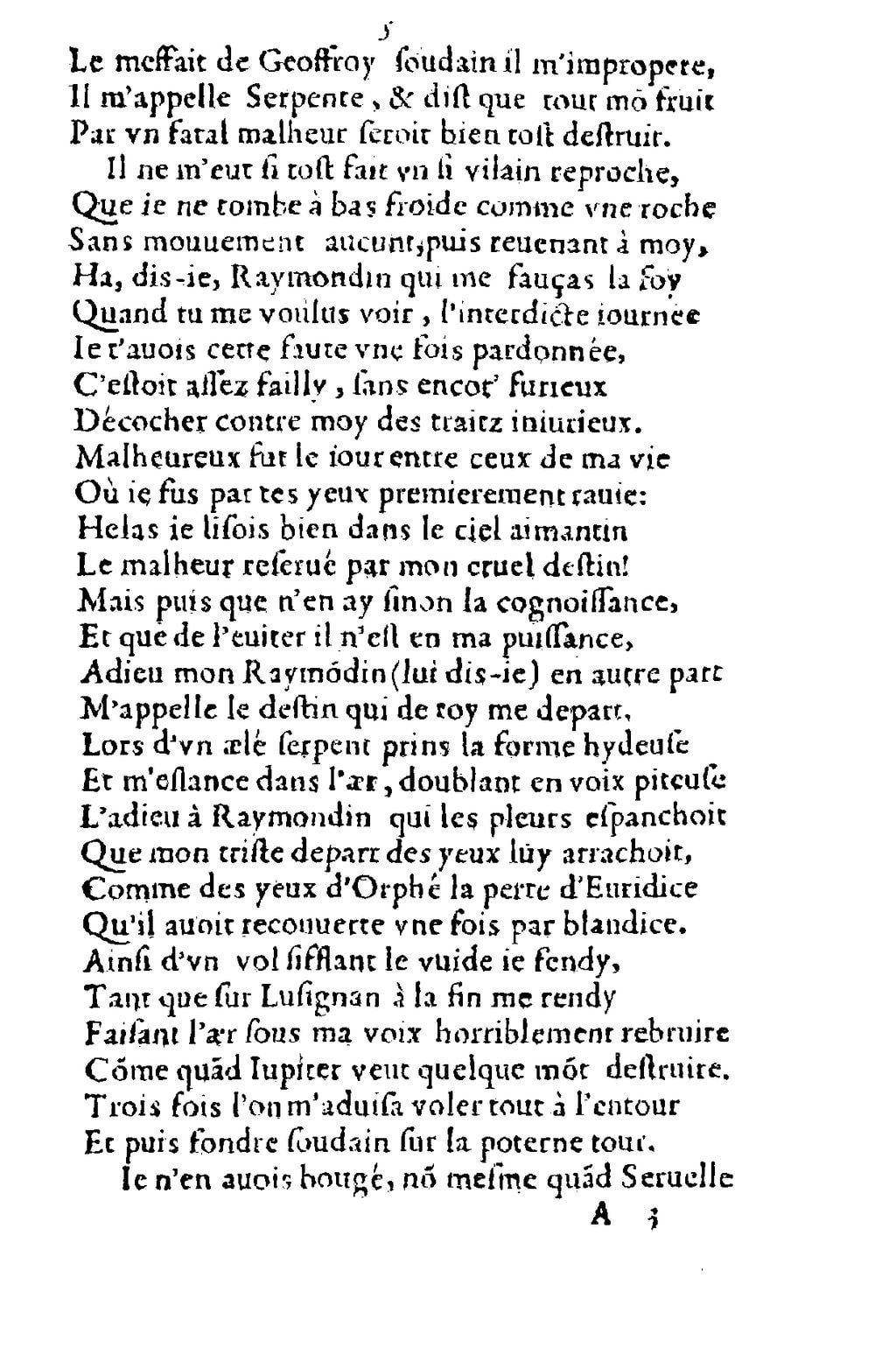 Cover of La Complainte Et Lamentation Ov Prophetie De Melvsine A La France