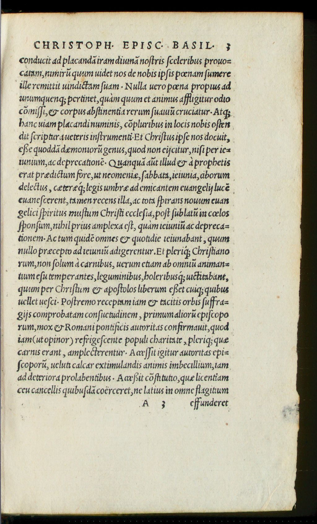 Cover of Ad Reverendvm In Christo P. & illustrem principem Christophoru[m] episcopum Basilienem, epistola apologetica Erasmi Roterodami, de interdicto esu carnium, deq[ue] similibus hominum co[n]stitutionibus
