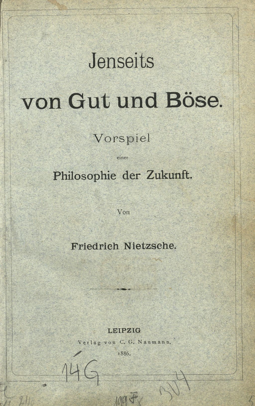 Cover of Jenseits von Gut und Böse