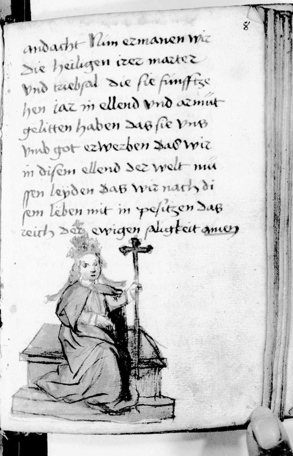 Cover of Legenden aus 'Der Heiligen Leben'. Auszug aus 'Spiegel menschlicher Behaltnis'. Gebete - BSB Cgm 840