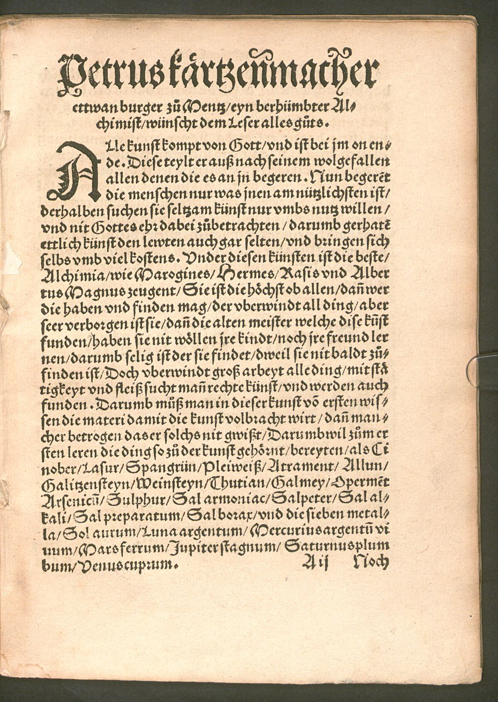 Cover of Alchimi und Bergwerck