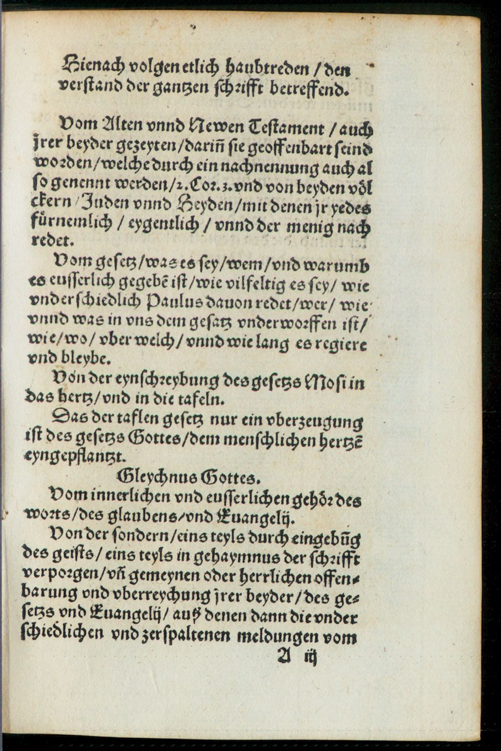 Cover of Ein gemeyn berechnung uber der heyligen schrifft innhalt, in derselben natürlichen verstand