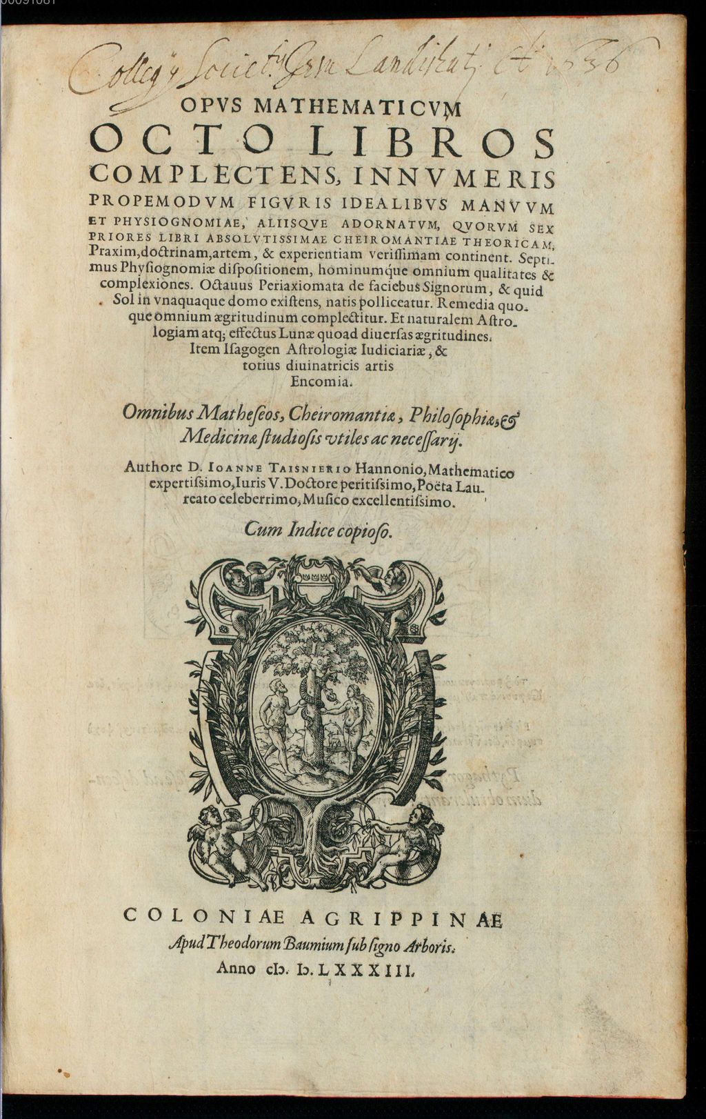 Cover of Opus mathematicum