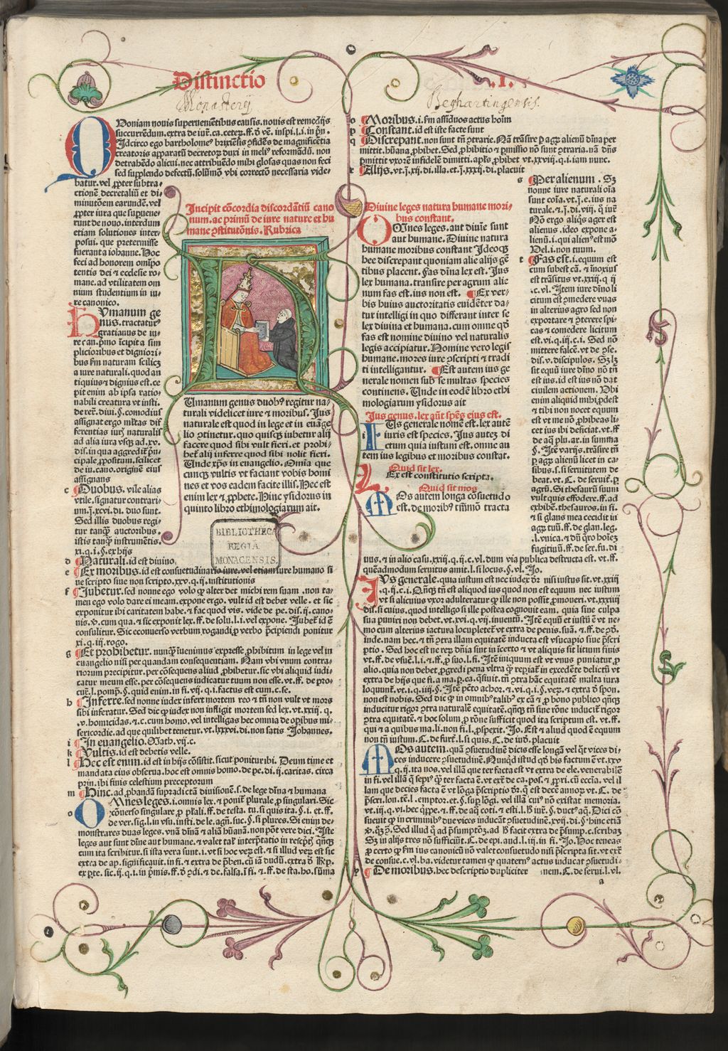 Cover of Incipit co[n]cordia discorda[n]tiu[m] canonum ac primu[m] de iure nature et humane [con]stitut[i]onis. Rubrica