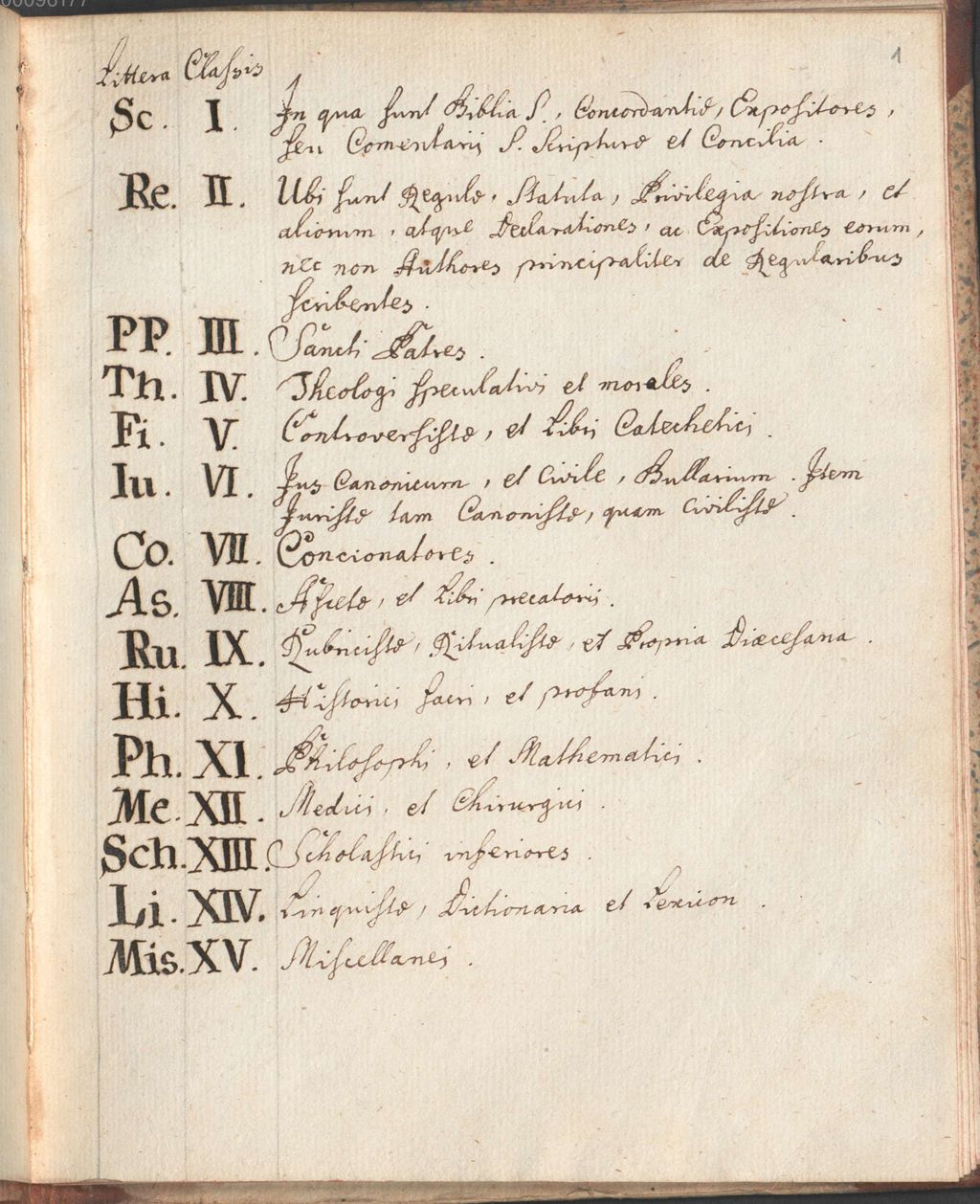 Cover of Amberg, Franziskanerkloster: Kataloge der Zellenbestände, 1775 - 1797 und 1802, Bd. 15 - BSB Cbm Cat. 352(15