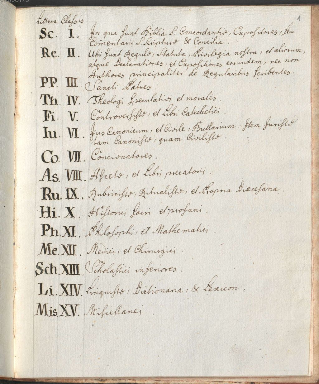 Cover of Amberg, Franziskanerkloster: Kataloge der Zellenbestände, 1775 - 1797 und 1802, Bd. 16 - BSB Cbm Cat. 352(16