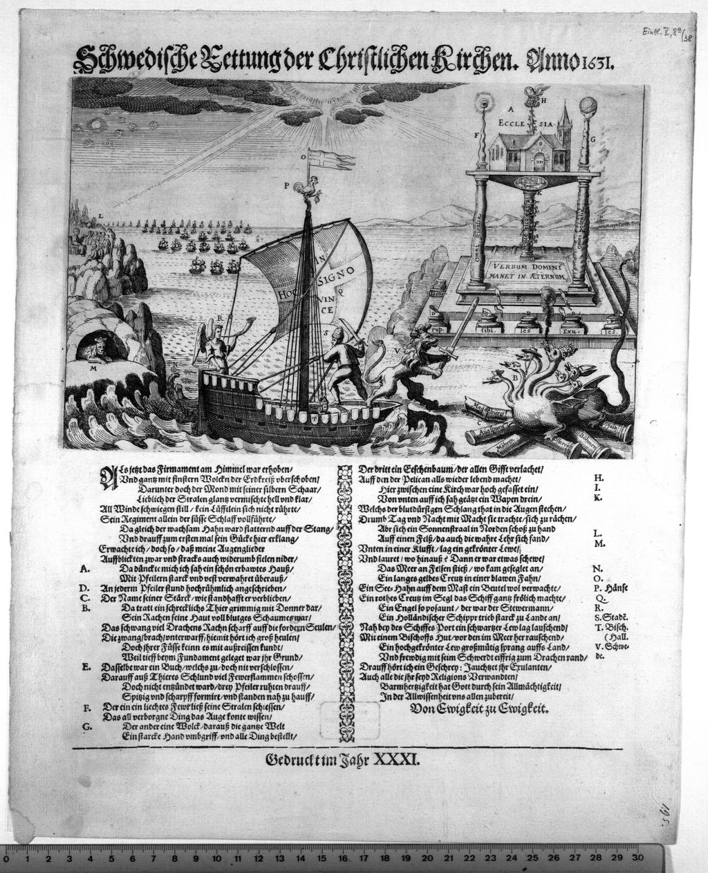 Cover of Schwedische Rettung der Christlichen Kirchen. Anno 1631