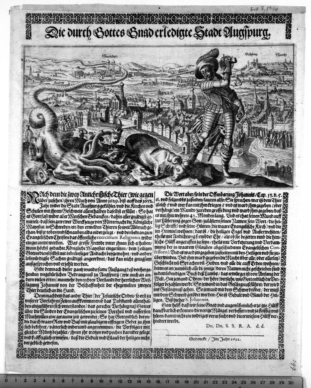 Cover of Die durch Gottes Gnad erledigte Stadt Augspurg