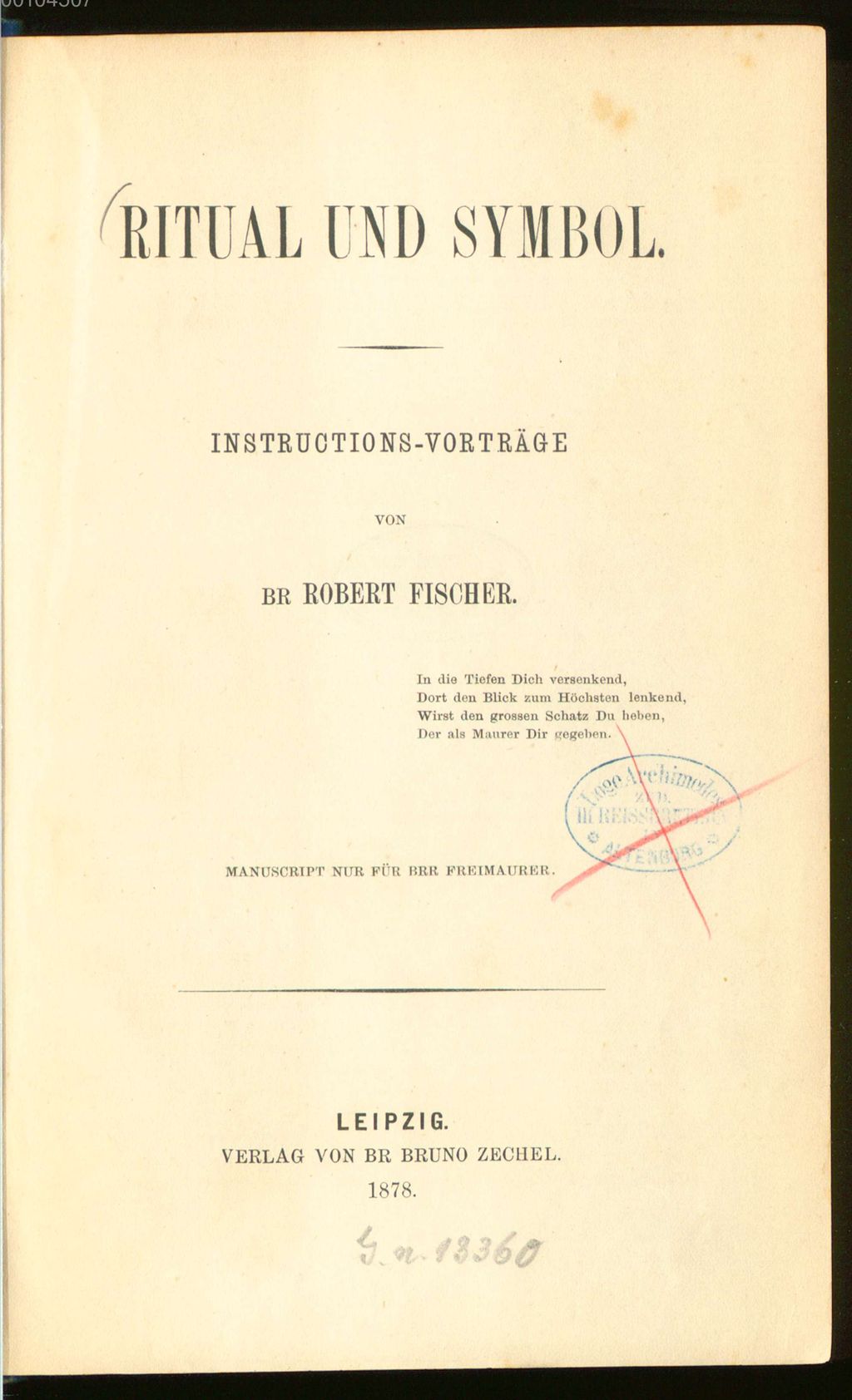 Cover of Ritual und Symbol