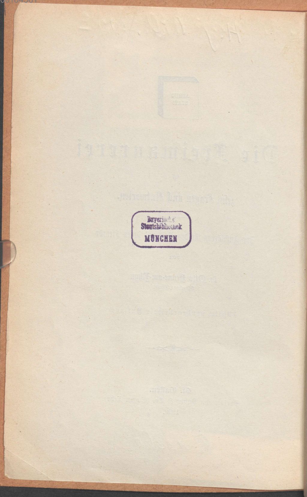 Cover of Die Freimaurerei in zehn Fragen und Antworten