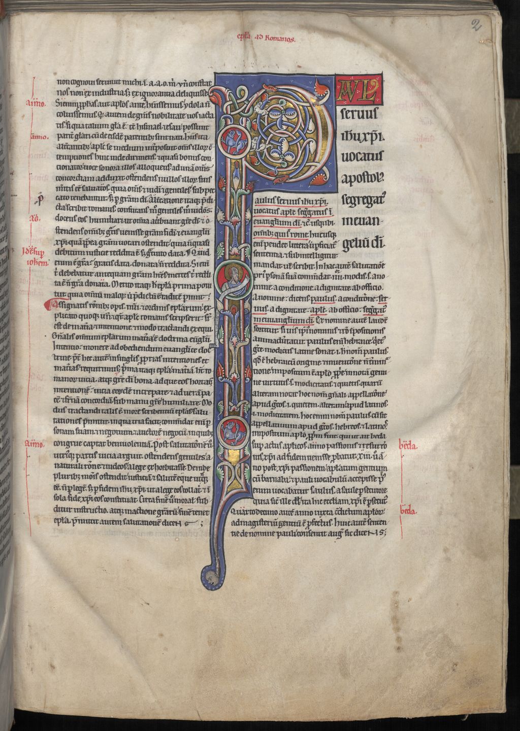 Cover of Epistolae Sancti Pauli cum commentario Petri Lombardi - BSB Clm 28182