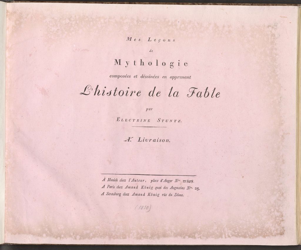 Cover of Mes Leçons de Mythologie
